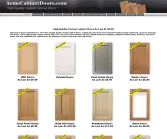 Acmecabinetdoors.com(Unfinished Shaker Cabinet Doors As Low As $8.99) Screenshot