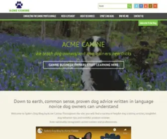 Acmecanine.com(Spike's Dog Blog by Acme Canine) Screenshot