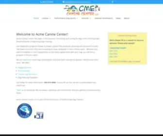 Acmecaninecenterllc.com(Acme Canine Center) Screenshot