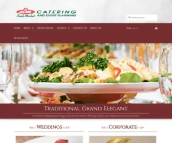 Acmecatering.com(Acme Fresh Market Catering) Screenshot