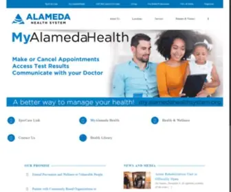 Acmedctr.org(Alameda Health System) Screenshot