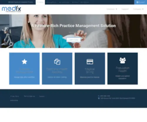 Acmedfx.com(MEDfx Practice Management Software for Independant practices) Screenshot