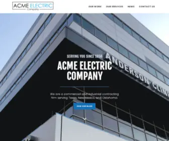 Acmeelectriccompany.com(Acme Electric Company) Screenshot