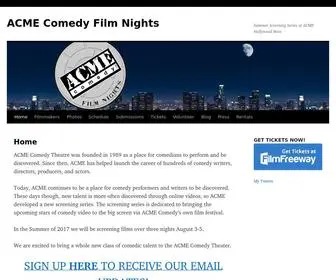 Acmefilmnights.com(ACME Comedy Film Nights) Screenshot