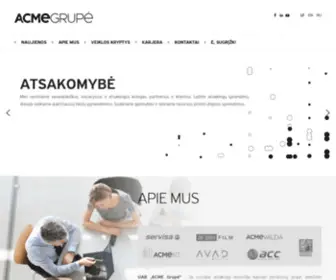 Acmegrupe.lt(ACME Grup) Screenshot