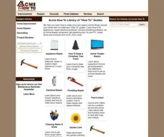Acmehowto.com(Home Repair & Home Improvement Guides) Screenshot