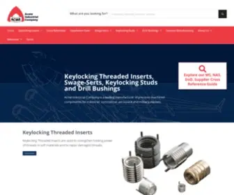 Acmeindustrial.com(Threaded Inserts for Thread Repair) Screenshot