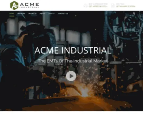 Acmeindustrialpiping.com(Acme Industrial) Screenshot