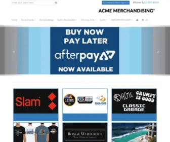 Acmemerch.com.au(Acme Merchandising) Screenshot