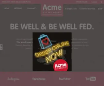 Acmeoyster.com(Acme Oyster House) Screenshot