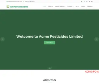 Acmepesticides.com(Acme Pesticides Limited) Screenshot