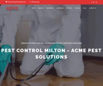 Acmepestsolutions.com(Pest Control Milton) Screenshot