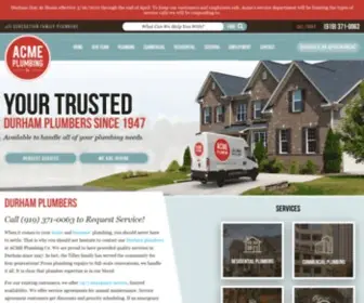 Acmeplumbing.com(Acme Plumbing Co) Screenshot