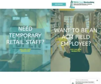 Acmerchandising.net(On Demand Retail & Reset Merchandising Agency) Screenshot