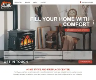 Acmestoveco.com(Acme Stove & Fireplace Center) Screenshot