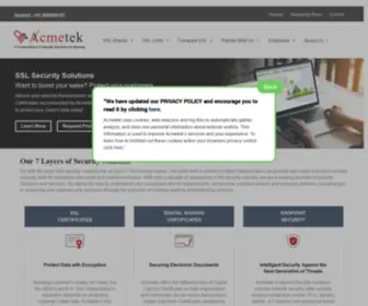 Acmetek.in(SSL Certificates Provider) Screenshot