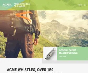 Acmewhistles.ca(150 Years of Whistle Manufacturing) Screenshot