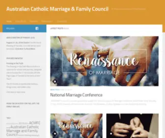 ACMFC.org.au(An Advisory to Australian Catholic Bishops) Screenshot