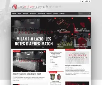 Acmilan-Zone.fr(Toute l'actualité du Milan AC en français sur AC Milan) Screenshot