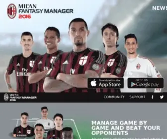 Acmilanfantasymanager.com(AC Milan Fantasy Manager) Screenshot