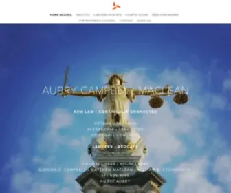 Acmlawfirm.ca(AUBRY CAMPBELL MACLEAN) Screenshot