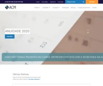ACM.org.br(Associação Catarinense de Medicina) Screenshot