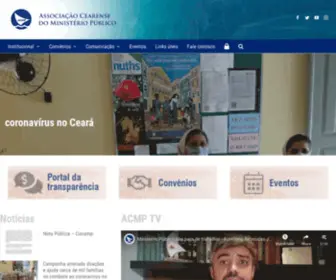 ACMP-CE.org.br(Associação Cearense do Ministério Público) Screenshot