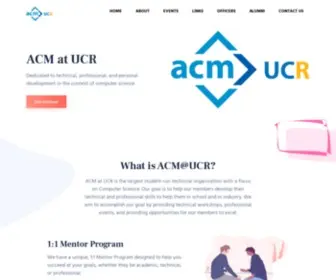 Acmucr.org(ACM at UCR) Screenshot