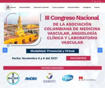 ACMV.com.co(Asociación Colombiana de Medicina Vascular) Screenshot