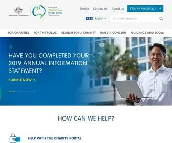ACNC.gov.au(Australian Charities and Not) Screenshot