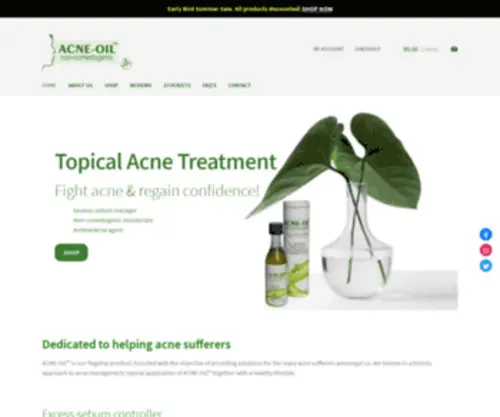Acne-OIL.co.za(Natural Acne Care) Screenshot