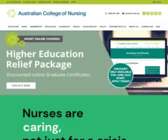 ACN.edu.au(Australian College of Nursing) Screenshot