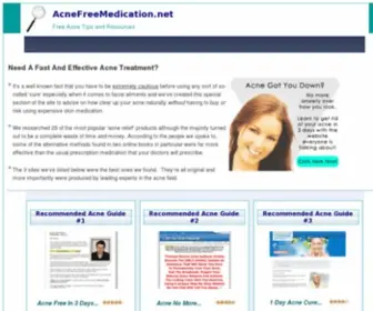 Acnefreemedication.net(Acne Free Medication) Screenshot