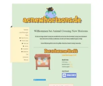 Acnewhorizons.de(Alles über ACNH) Screenshot