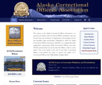 Acoa.us(Alaska Correctional Officers Association) Screenshot