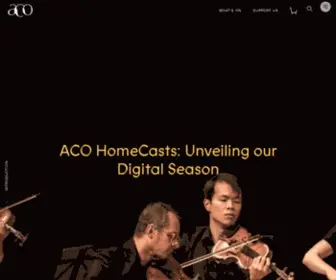 Aco.com.au(Australian Chamber Orchestra) Screenshot