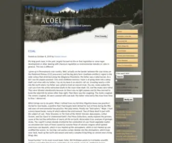 Acoel.org(American College of Environmental Lawyers Blog) Screenshot