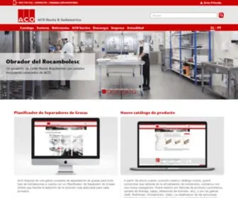 Aco.es(ACO Soluciones para el drenaje) Screenshot