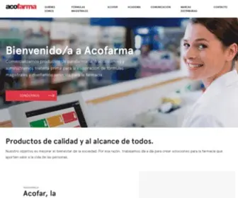 Acofarma.com(Laboratorio farmacéutico) Screenshot