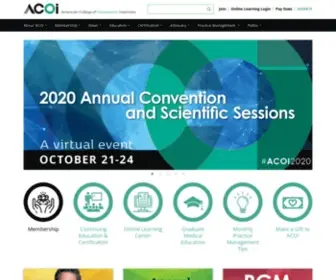 Acoi.org(American College of Osteopathic Internists) Screenshot