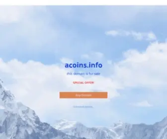 Acoins.info(For Sale) Screenshot