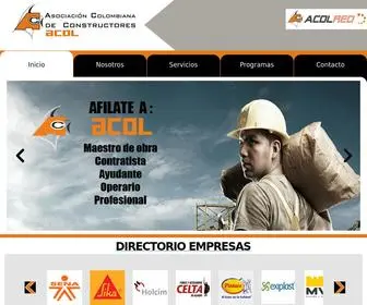 Acol.com.co(Asociación Colombiana de Constructores) Screenshot