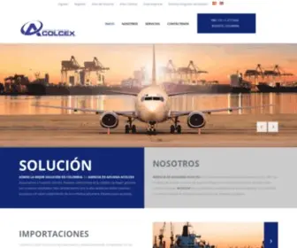 Acolcex.com(Logística Integral) Screenshot