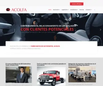 Acolfa.org.co(Asociación Colombiana de Fabricantes de Autopartes) Screenshot