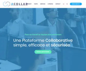 Acollab.com(Tous les outils dans une même plateforme collaborative en ligne) Screenshot