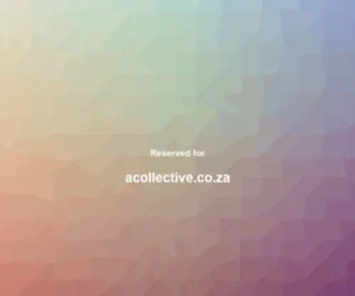 Acollective.co.za(A Collective) Screenshot