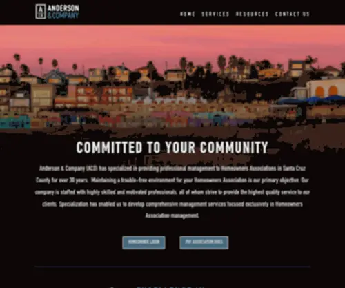 AcomGT.com(Anderson & Co) Screenshot