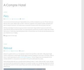 Acompte-Hotel.com(Acompte-hotel, le site dédié aux réservations et paiement d'acomptes en ligne pour les hôtels) Screenshot