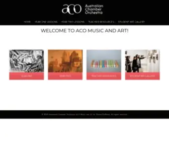 Acomusicandart.com.au(A collaborative project) Screenshot