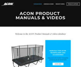 Acon-Manuals.com(ACON Instruction manuals & guides) Screenshot